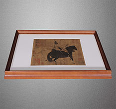 龙圩书画装裱配框服务案例